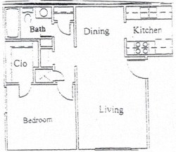 1 Bed 1 Bath